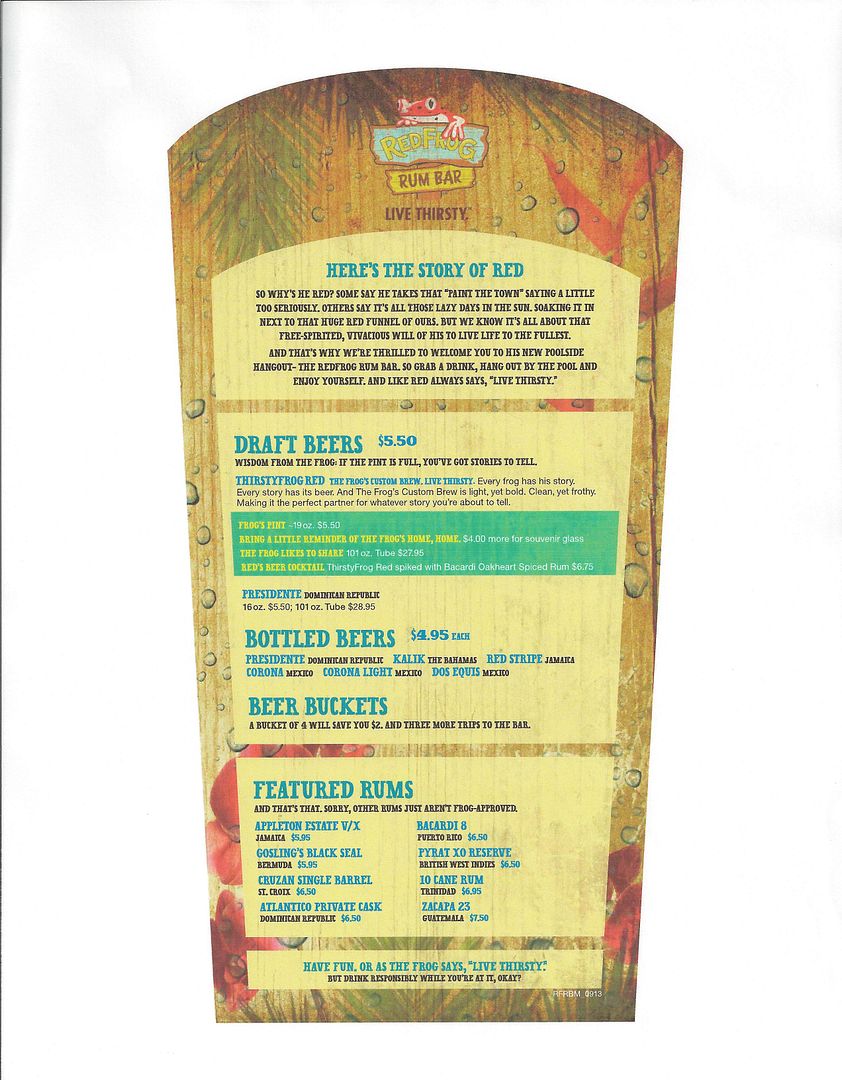 Blue Iguana, Red Frog Rum Bar Carnival Cruise Lines Cruise Critic